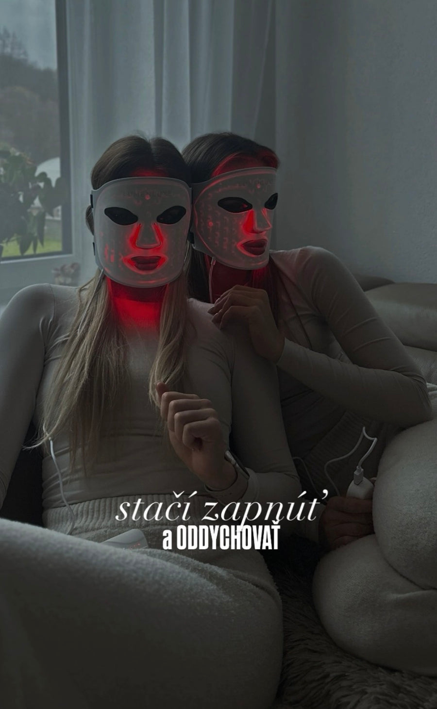 LED maska na obličej LumenLuxe – fotka od zákaznice